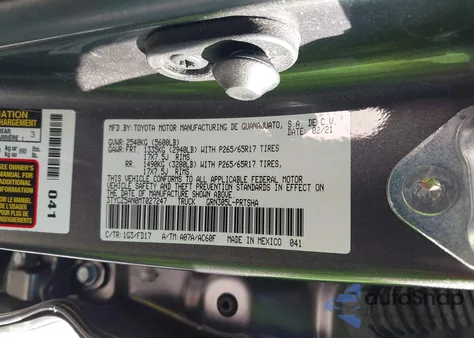 2021 Toyota Tacoma Double Cab/Sr/Sr5/Trd Sport/Trd Off Road/Trd Pro из США, поврежденный, VIN 3TYCZ5AN0MT027247